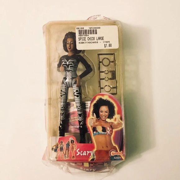 Vintage 1998 Scary Spice Girls 6 Inch Tall Action Figure Doll Mel B Damaged - Picture 7 of 13